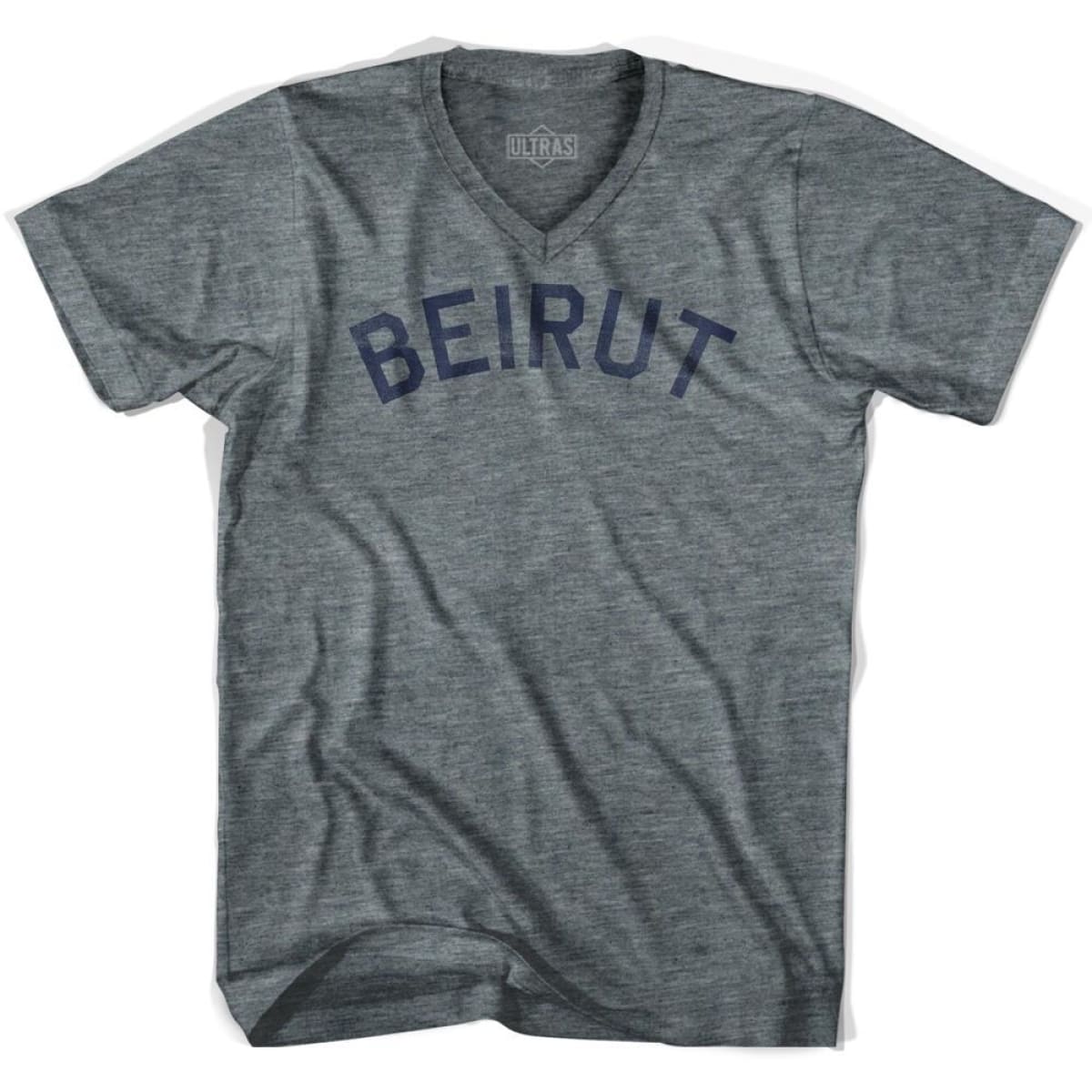 Beirut Vintage Adult Tri-Blend V-neck T-shirt