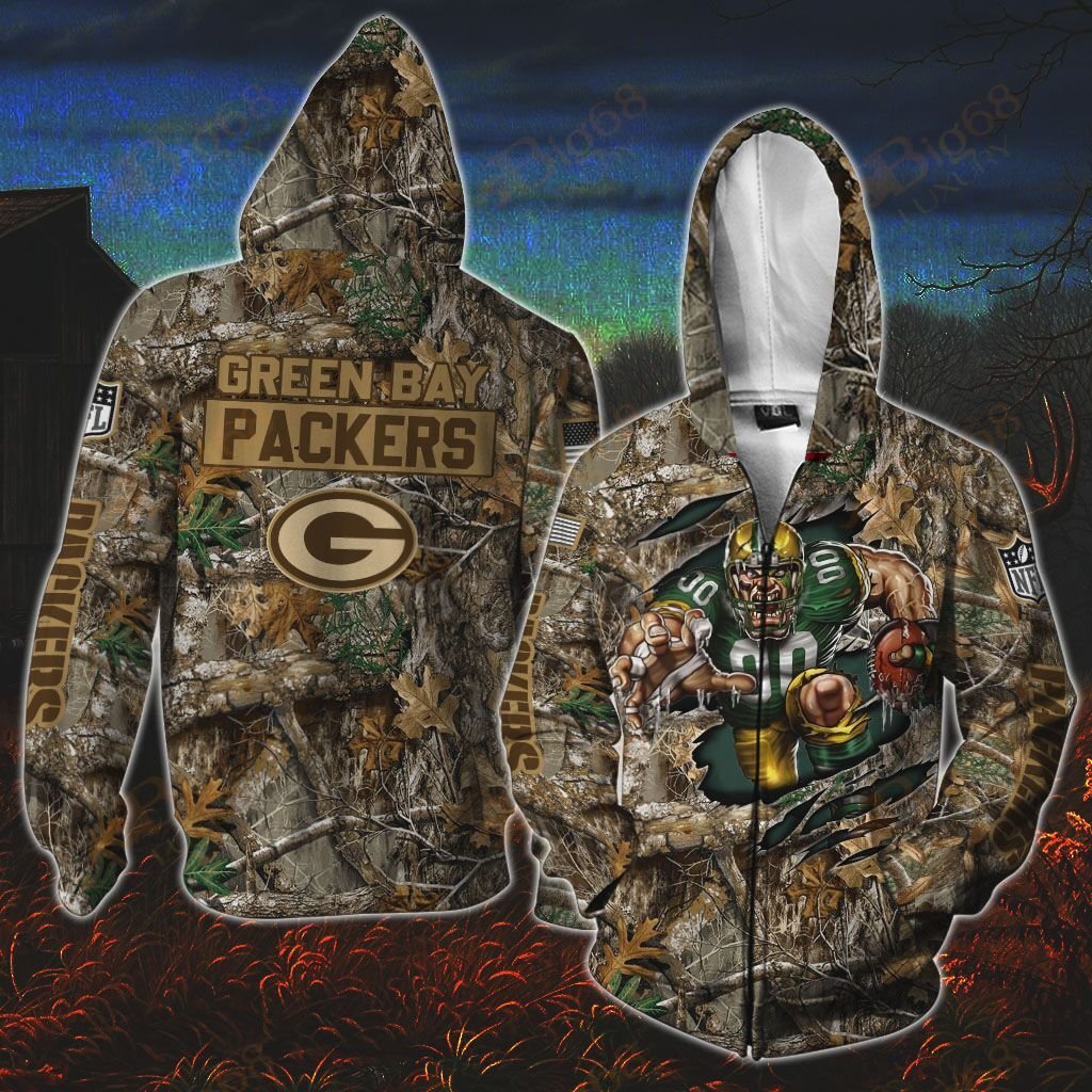 Green Bay Packers Hunting Shirt 04 M6BTH0715