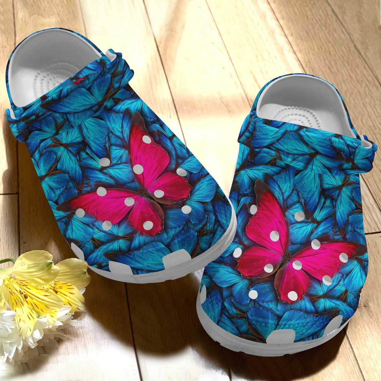 Butterfly Personalized Clog, Custom Name, Text Collection, Fashion Style For Women, Men, Kid, Print 3D