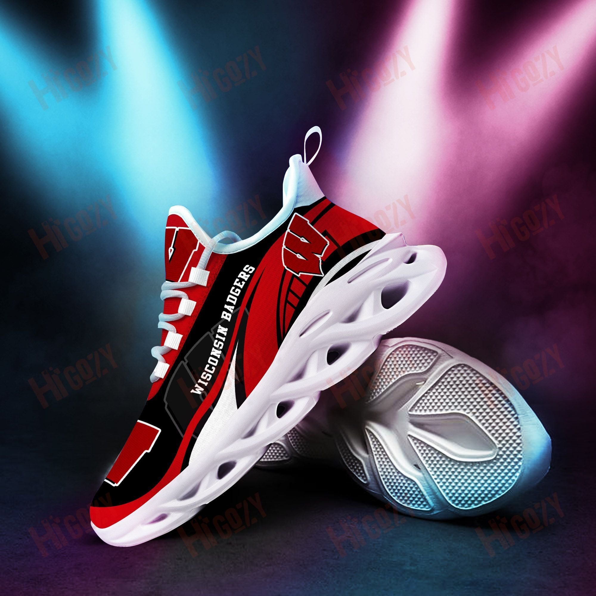 Wisconsin Badgers 3D Clunky Sneaker New Trending 2021 Summer N1642