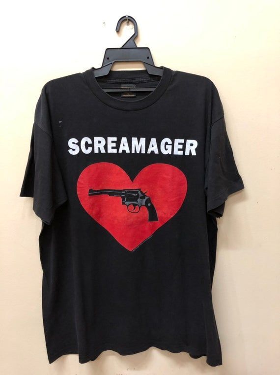 Vintage Screamager Therapy Brockum Metallica Smashing Pumpkins Alice In Chains Melvins Sonic Rhcp Nine Inch Nails Lush L7 Stp Shirt