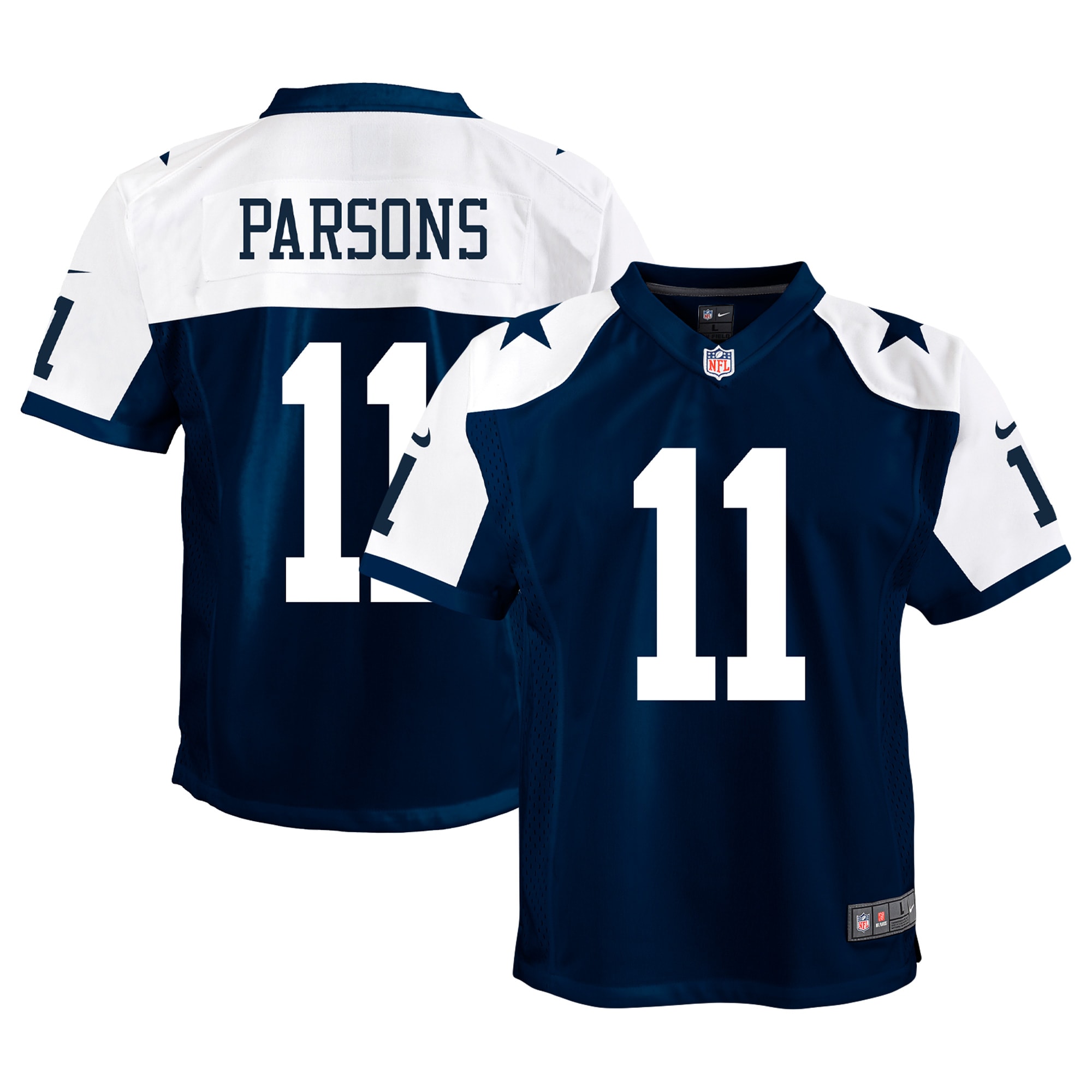 Youth Dallas Cowboys Micah Parsons Navy Alternate Game Jersey