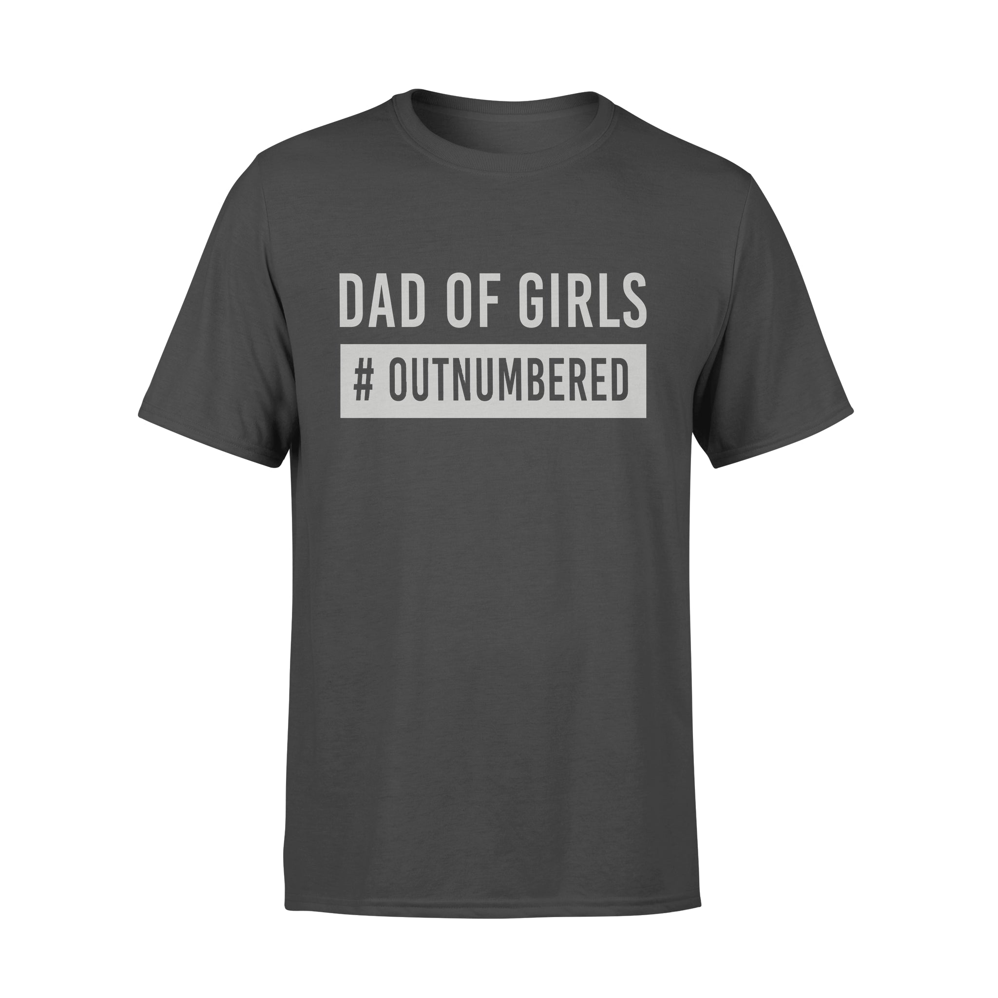 Dad Of Girls Hashatg Out Numbered Standard Men – Premium T-shirt