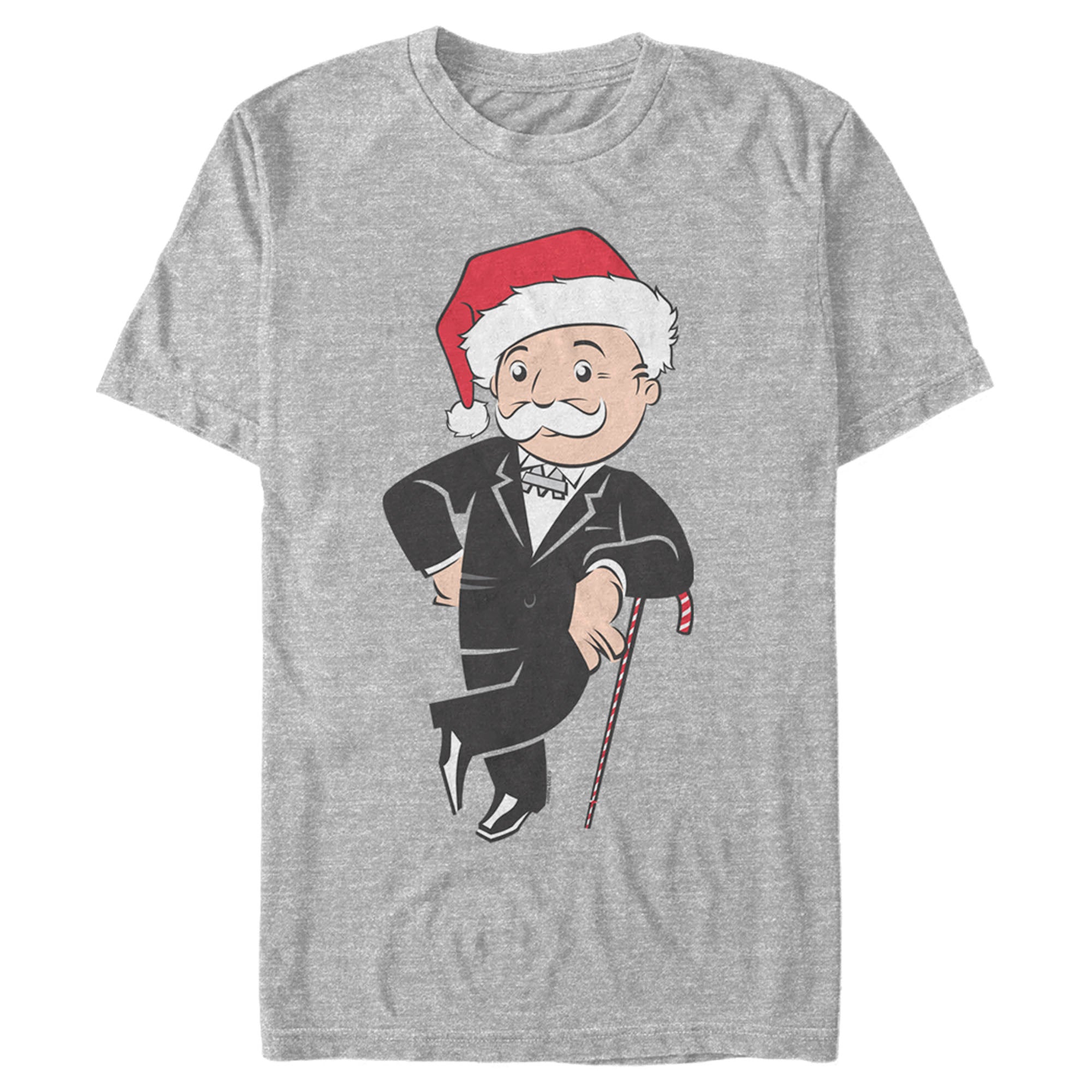 Monopoly Men’S Christmas Santa Pennybags  T-Shirt