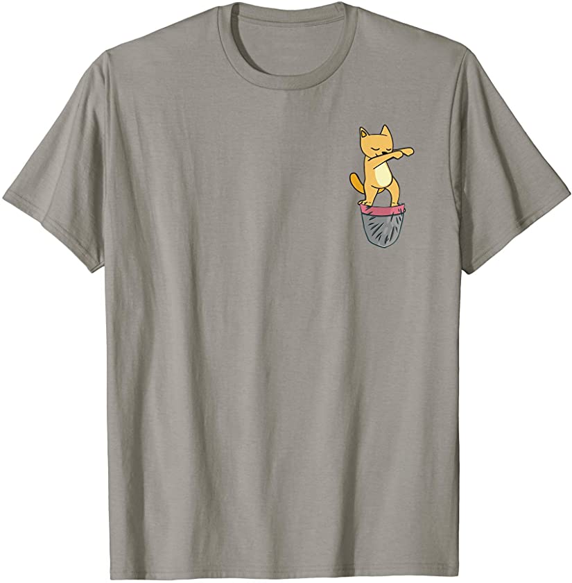 Cat Dancing Pocket Kitty Themed Gift Pet Kitten Animal Lover T-Shirt