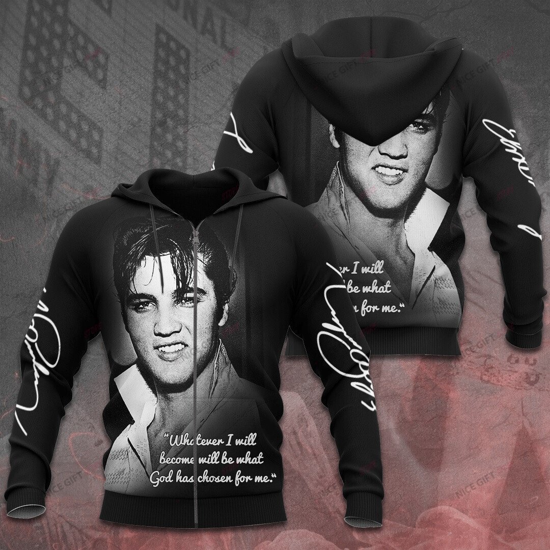 Elvis Presley Zip Hoodie 3D 3Zh-A7M8