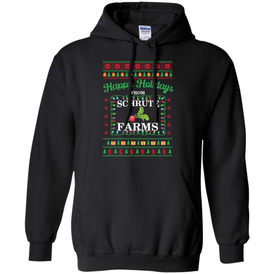 AGR Happy holidays from Schrute farms Christmas Hoodie