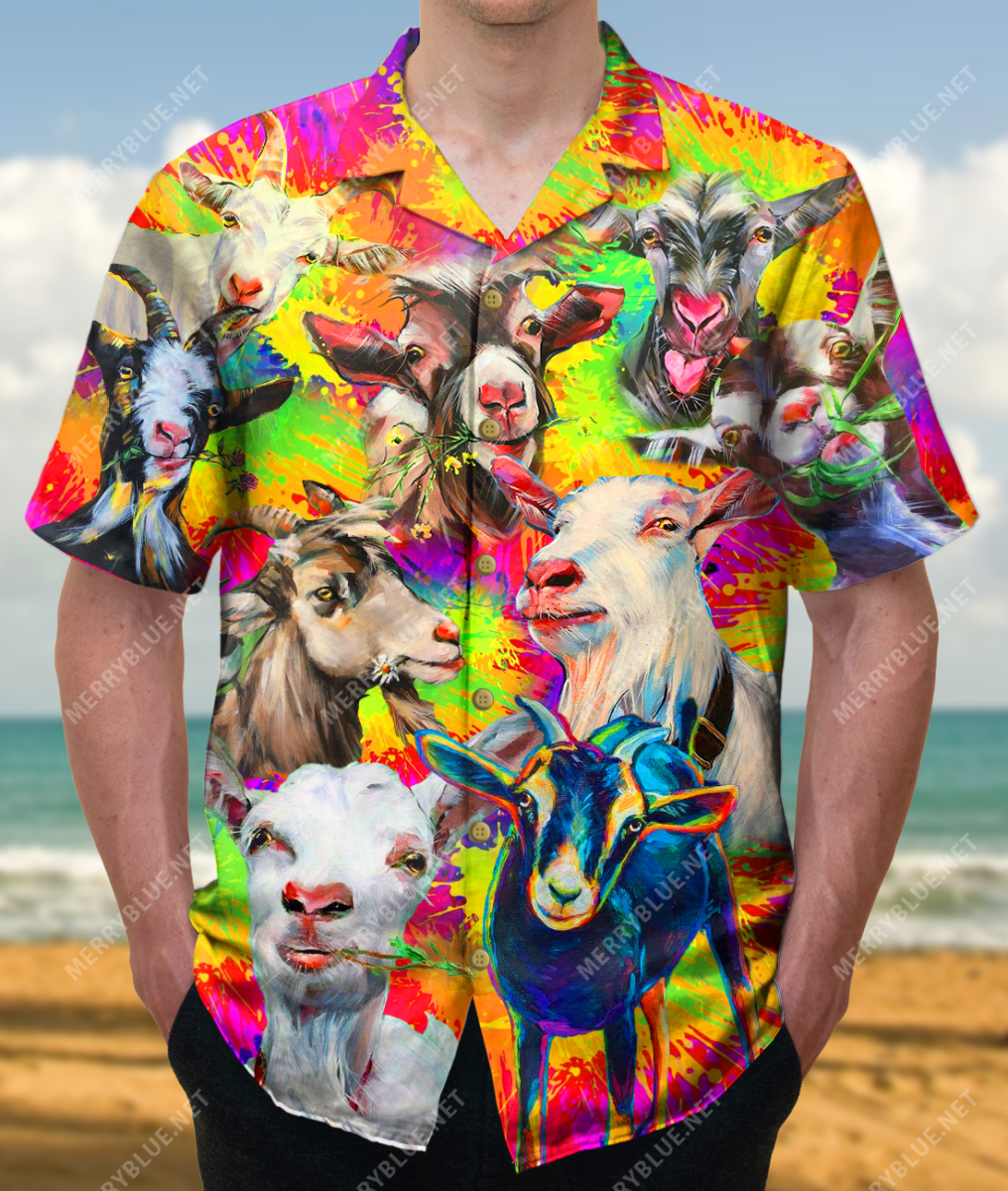 Be A Goat Happy Unisex Hawaii Shirt Ha67753