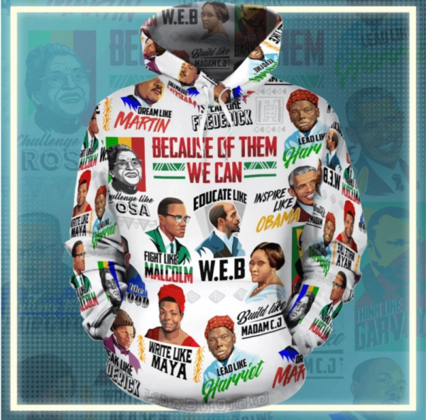 Because Of Them All-Over Print Hoodie -3D Graphic Unisex Hoodie