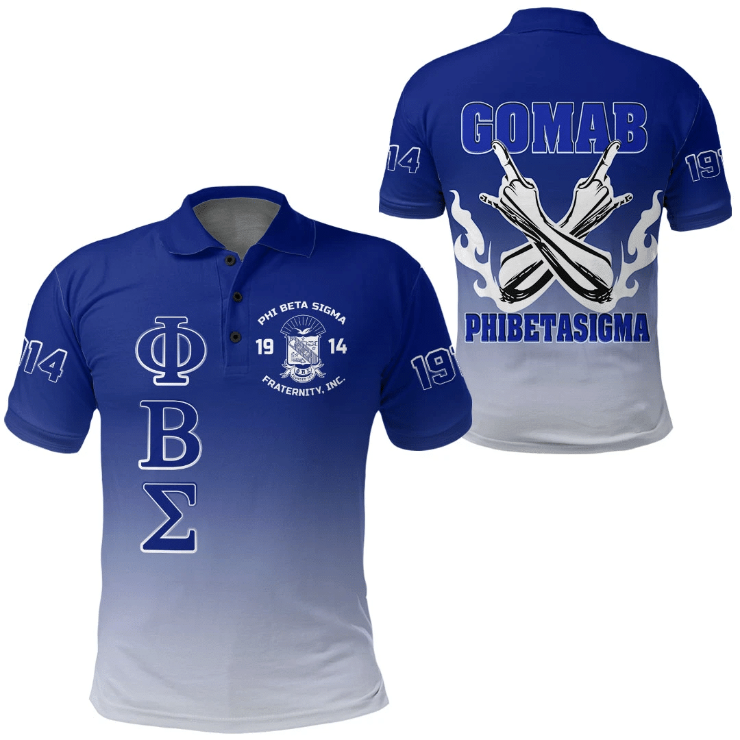 Fraternity Polo – Phi Beta Sigma Gradient Polo Shirts