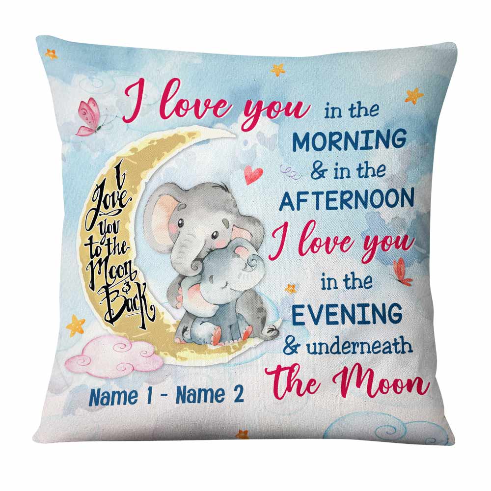 Personalized Elephant Mom Grandma Pillow Nb112 95O57