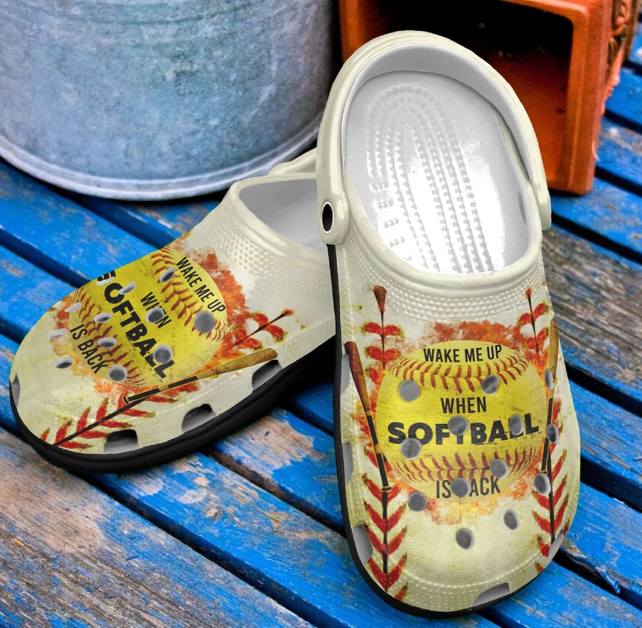 Softball Personalized Clog, Custom Name, Text, Color, Number Fashion Style For Women, Men, Kid, Print 3D Softball Is My Passion