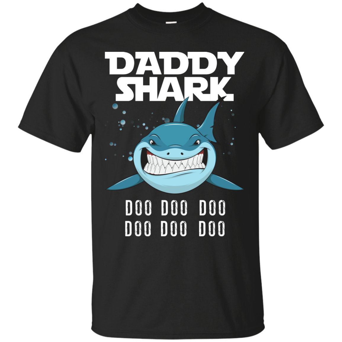 Daddy Shark Black Shirts