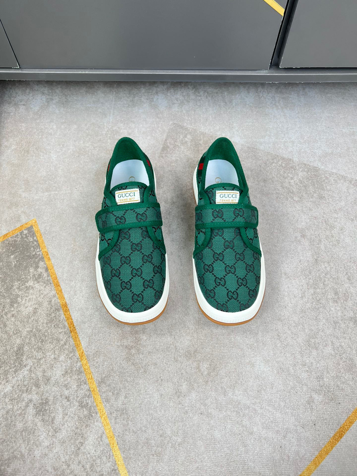 Gucci Tennis 1977 Sneaker Green Orignal GG canvas, Men PR-427524