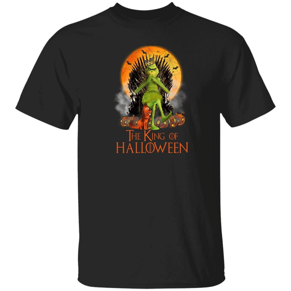 Halloween Christmas Shirt The King Of Halloween Funny Halloween Christmas Grinches Cartoon Movie Lover Gifts Halloween T-Shirt X lezhubbs Cartoon Fashion