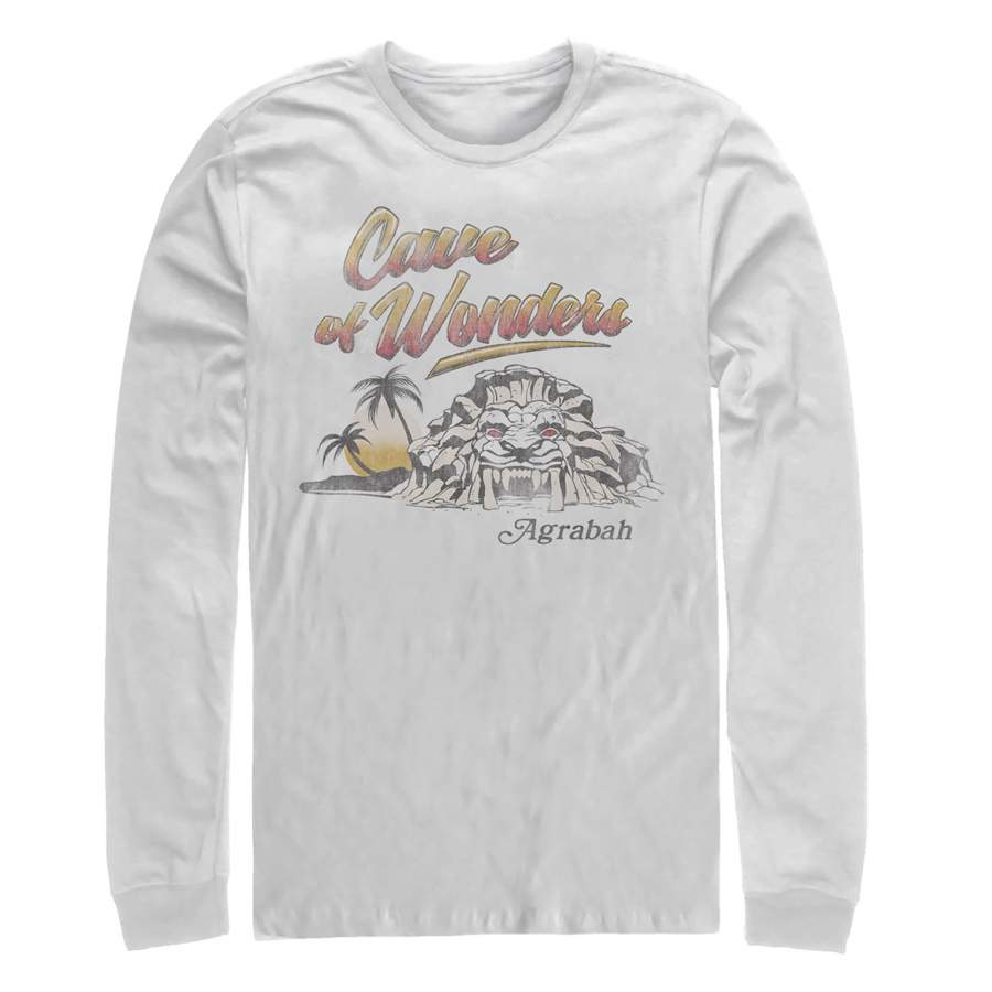 Aladdin Men’s Cave of Wonder Postcard Long Sleeve Shirt