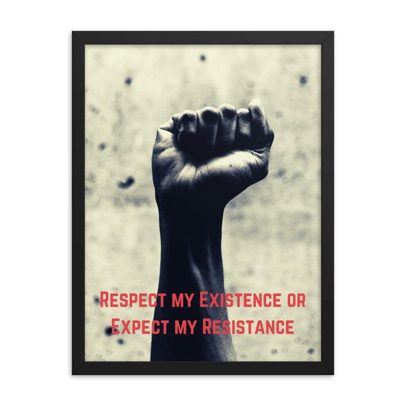 African American Quote, Black Lives Matter, Black Power Fist Poster