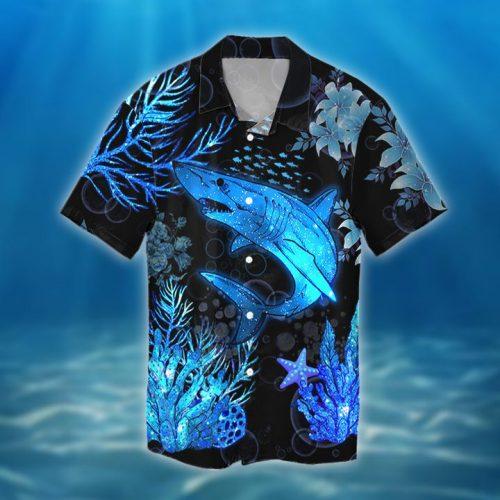 Blue Shark Hawaii Shirt Ha78822