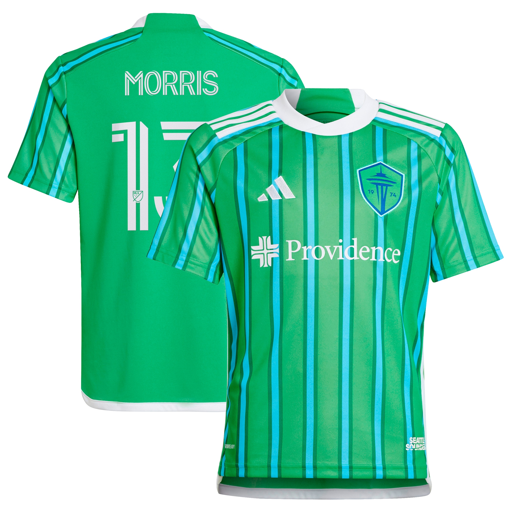 Jordan Morris Seattle Sounders FC Youth 2024 The Anniversary Kit Replica Player Jersey  Green