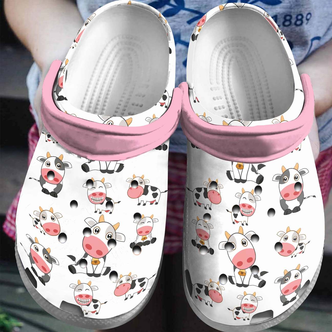 Cow Personalized Clog, Custom Name, Text, Color, Number Fashion Style For Women, Men, Kid, Print 3D Funny Cows