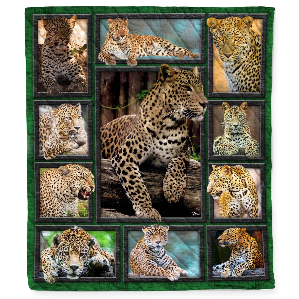 3D Leopard Quilt Blanket