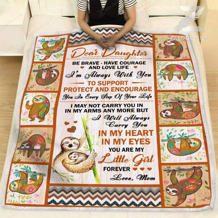 Mom Gift To Daughter In My Eyes You Are My Little Girl Girl Forever Blanket