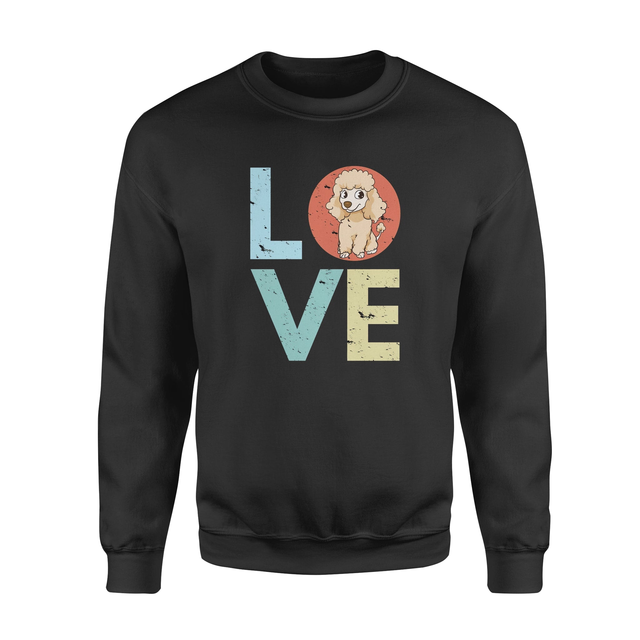 Love Poodle Vintage – Standard Crew Neck Sweatshirt