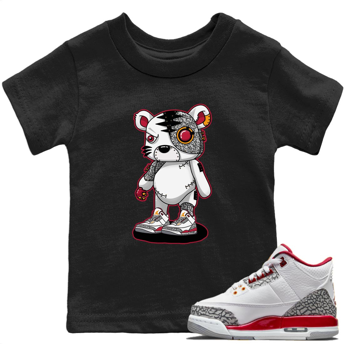 Cyborg Tiger T-Shirt – Air Jordan 3 Cardinal Baby & Youth