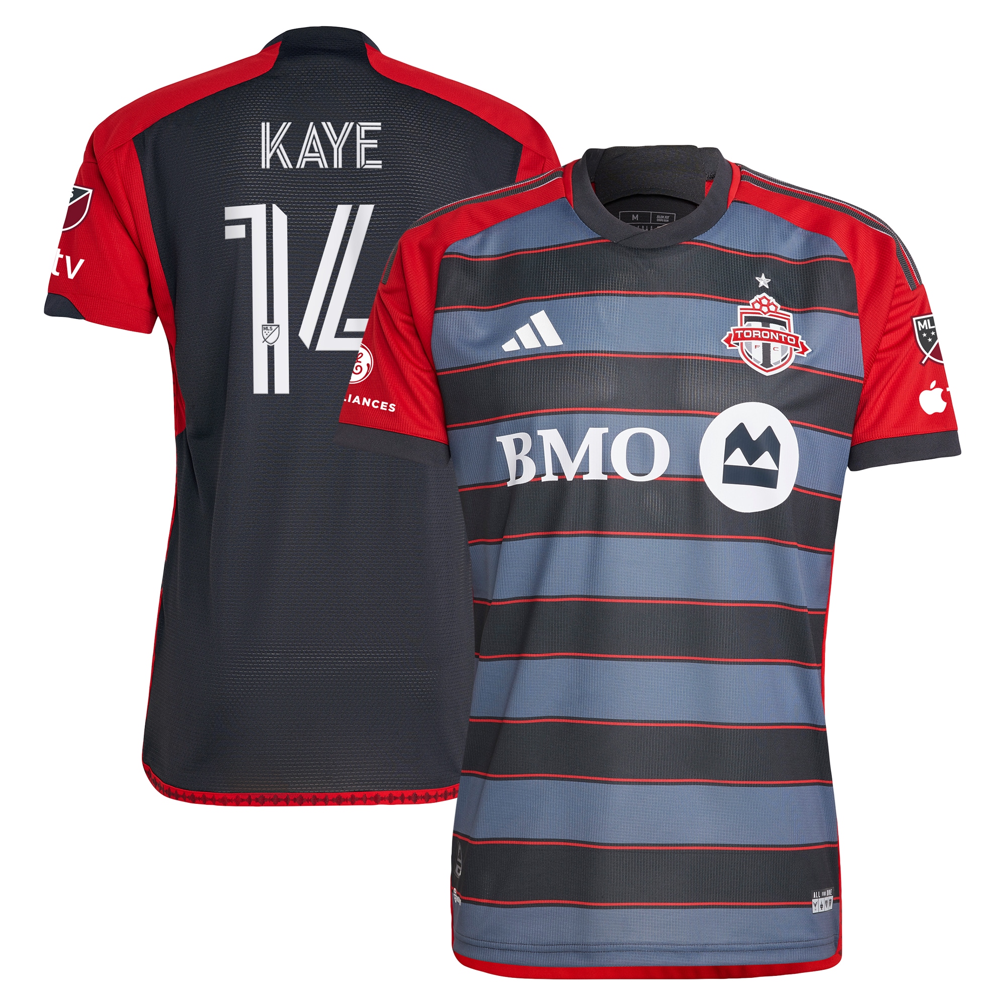 Mark-Anthony Kaye Toronto FC 2023 Club Kit Authentic Player Jersey – Gray