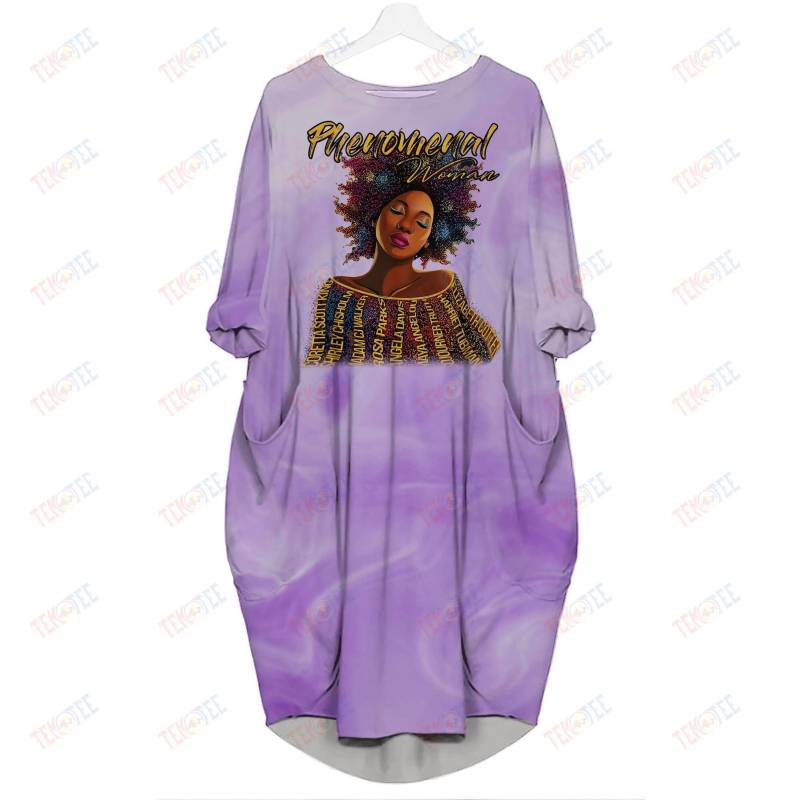 Temotee African Dress 9 – Phenomenal Women 3D Dress For Melanin Women Afro Girl Shirt African American Woman Gift Idea TMT5729