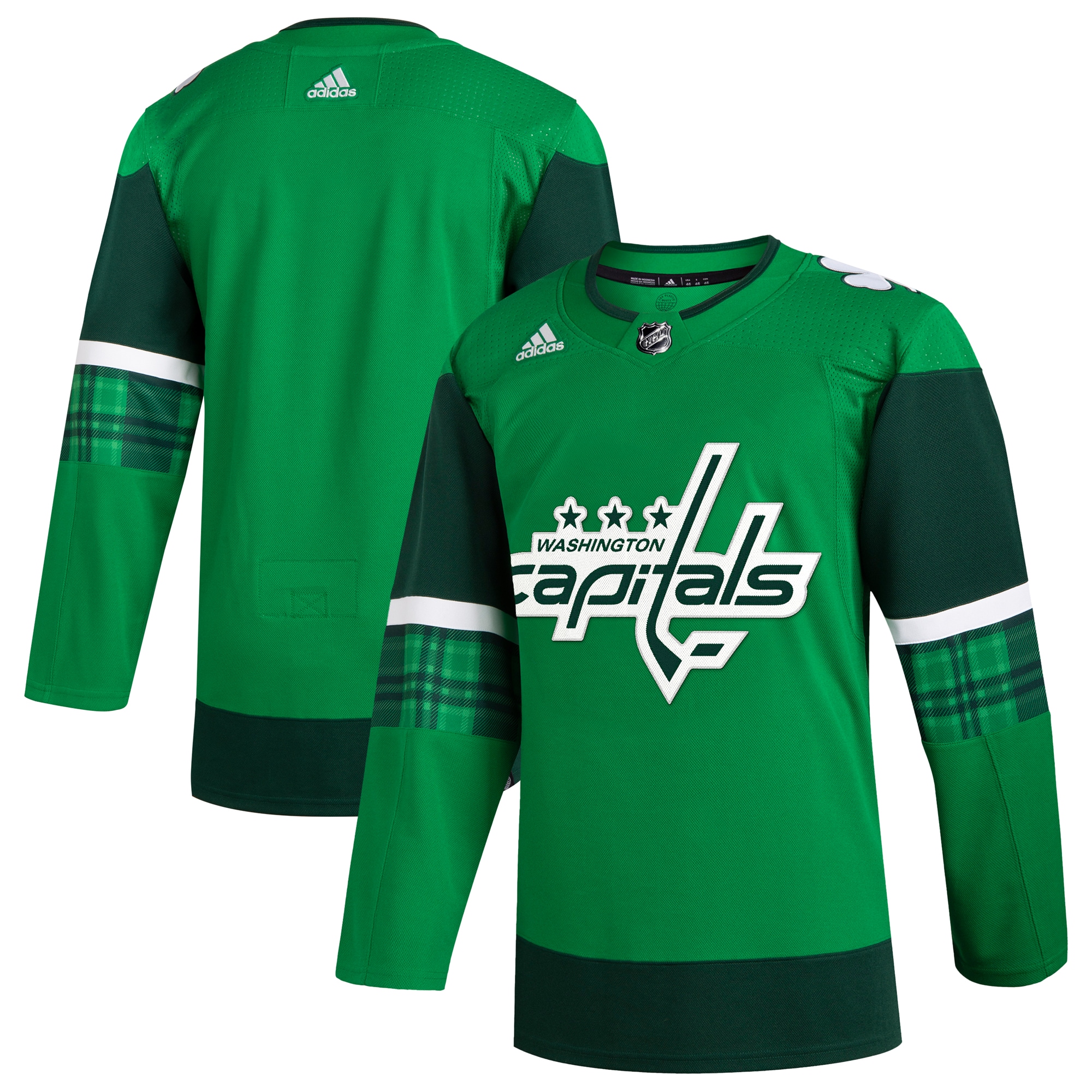 Washington Capitals 2023 St. Patrick's Day Primegreen Authentic Jersey – Kelly Green