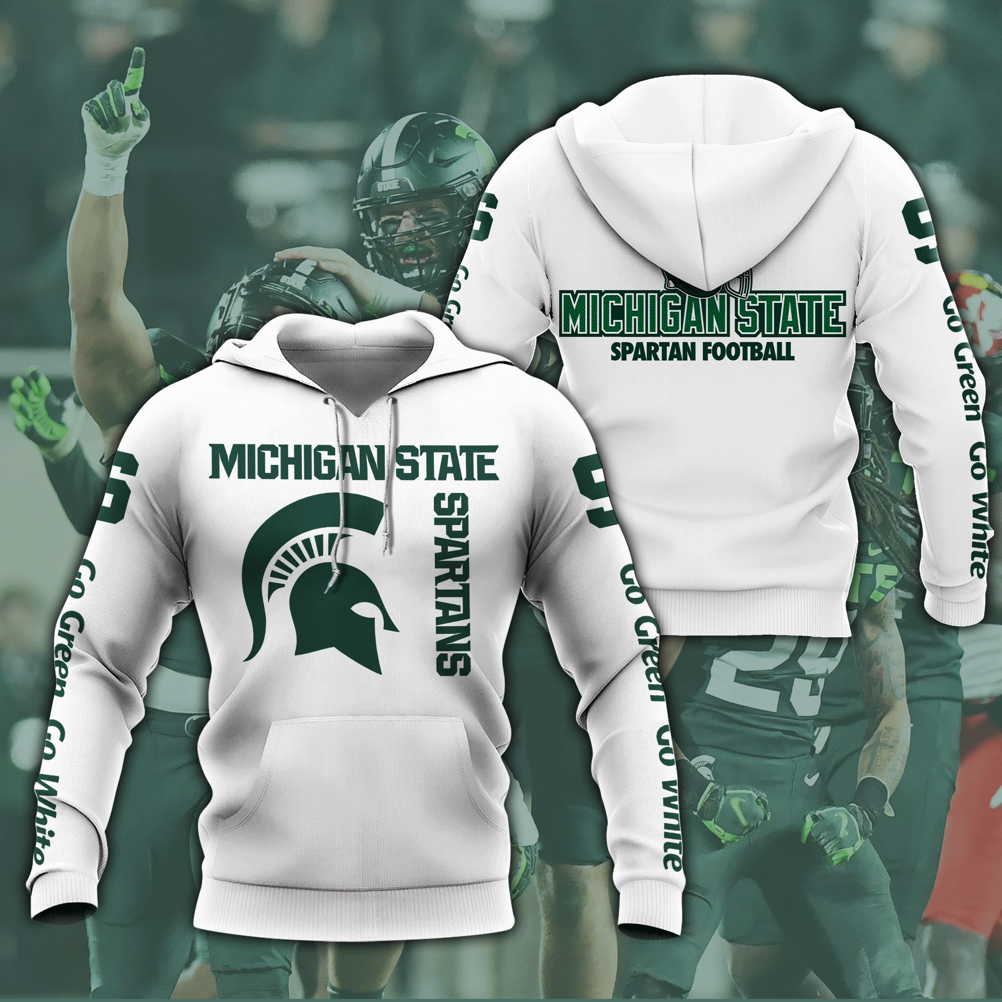 Michigan State 3D All Over Printed Shirts