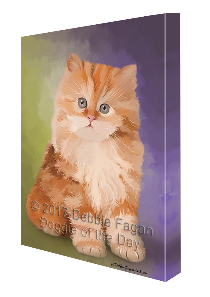 Red Persian Kitten Canvas Wall Art Cvs48630