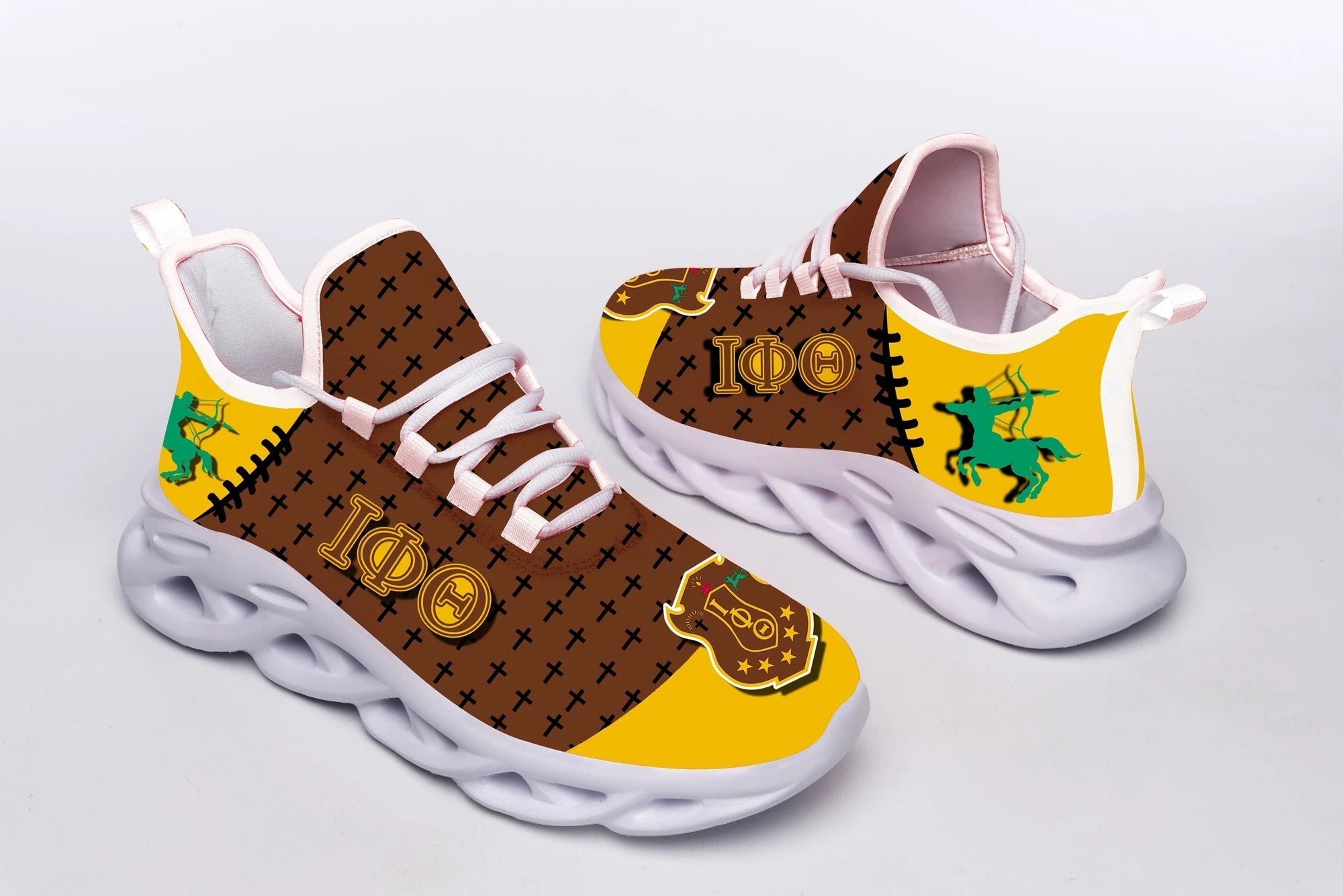 Wonder Print Footwear – Iota Phi Theta Stitches Clunky Sneakers Lt10