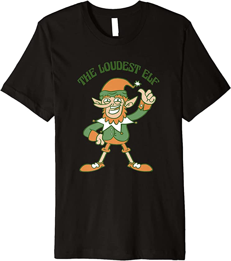 The Loudest Elf Cute Ugly Christmas Sweater Premium T-Shirt