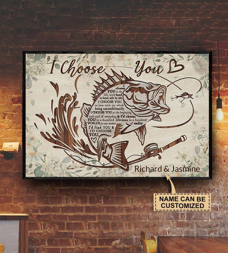 Personalized Canvas, Custom Canvas Prints Fishing Pallet I Choose You ...