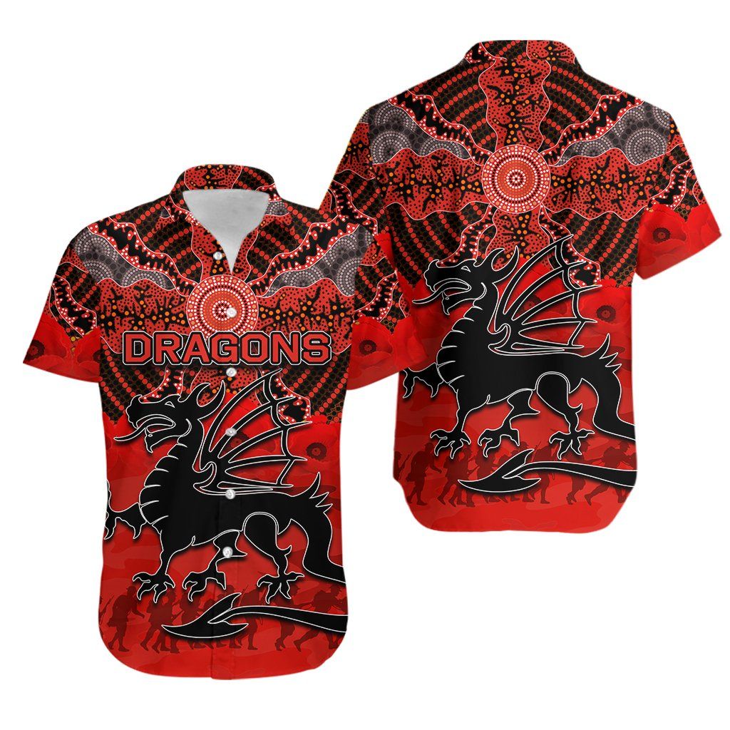 Hawaii Shirt Anzac Day Aboriginal Ha84083