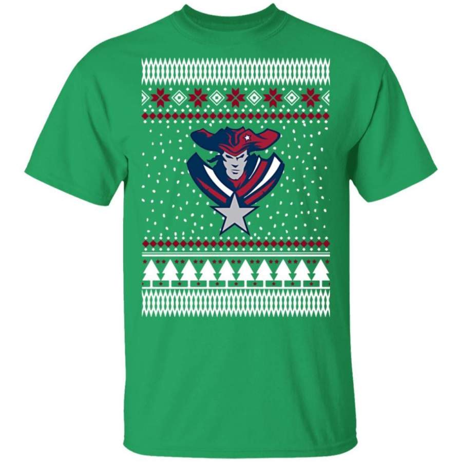 New England Patriots Logo Ugly Christmas Sweatshirt