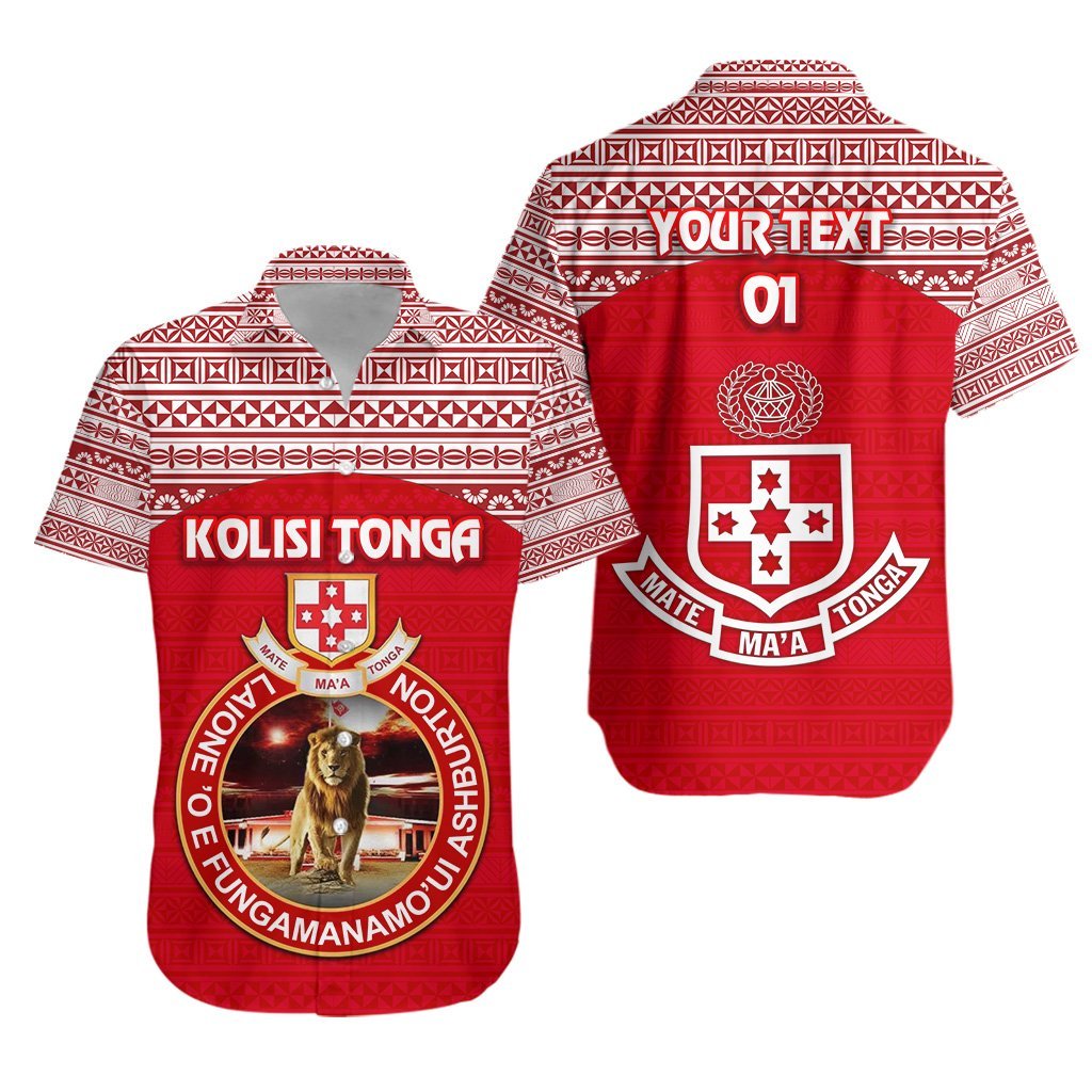 (Custom Personalised) Kolisi Tonga Hawaiian Shirt Mate Ma’A Tonga Simple Version Lion Ashburton, Custom Text And Number