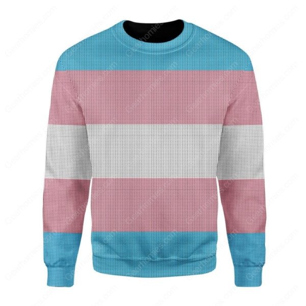 Transgender Flag Ugly Christmas Sweater