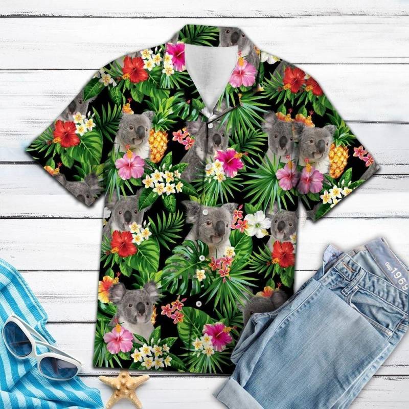 Artsyhomes Koala Pineapple Tropical Hawaiian Ha10308