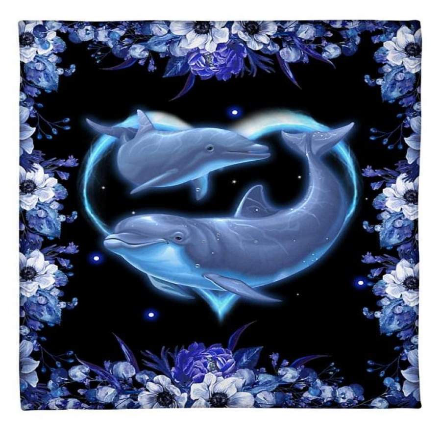 3D Dolphin Blanket – Fleece Blanket