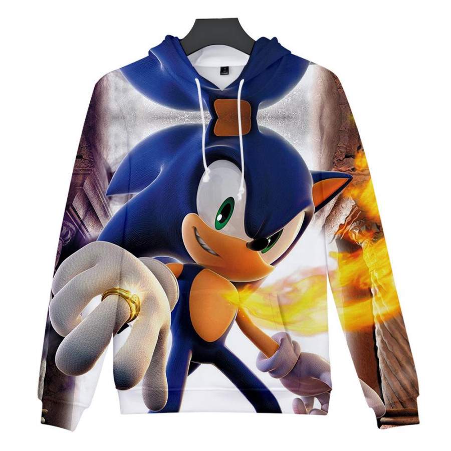 sonic the hedgehog 3D  Unisex   Hoodie