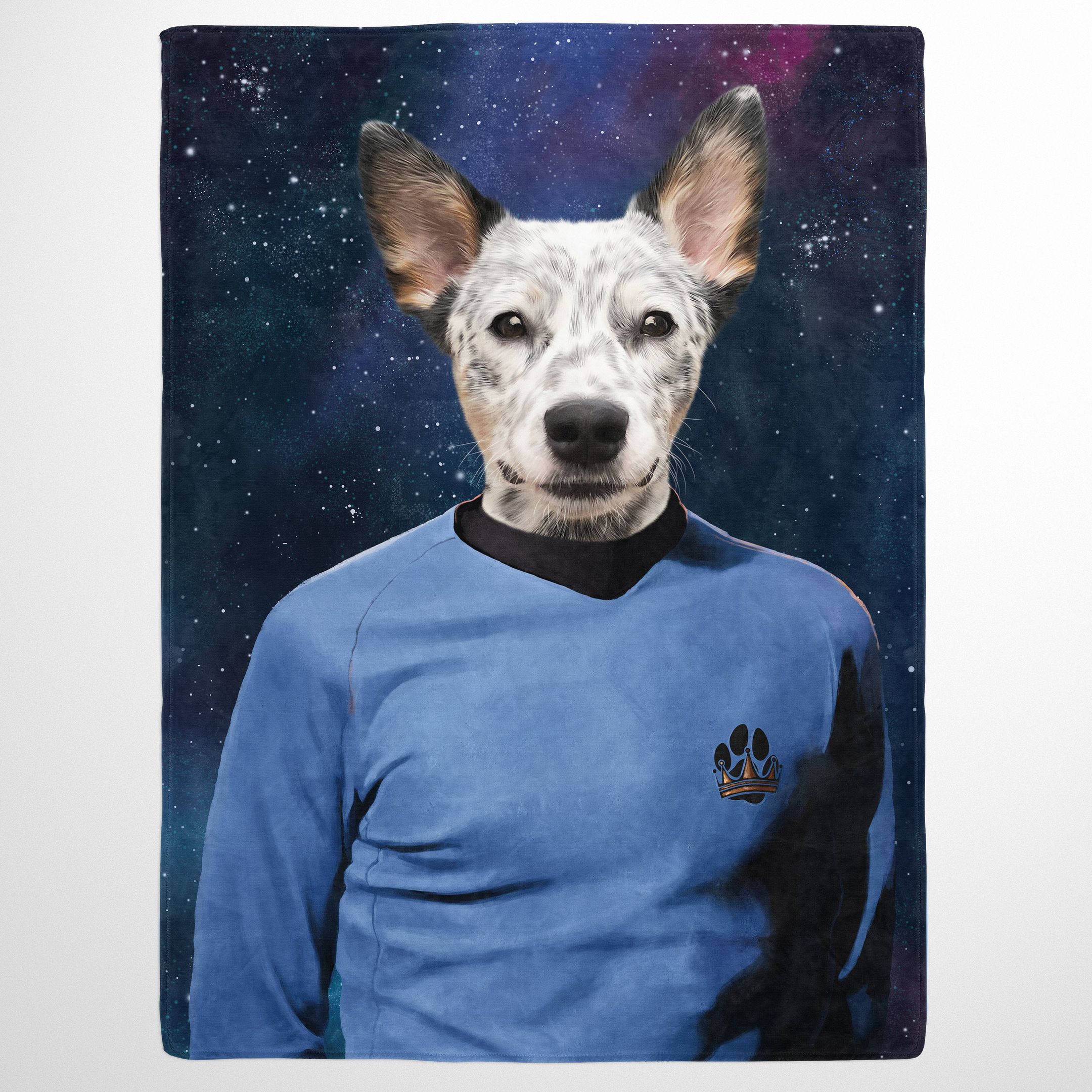 The Trekkie Star trek captain costume Custom Pet Quilt Blanket