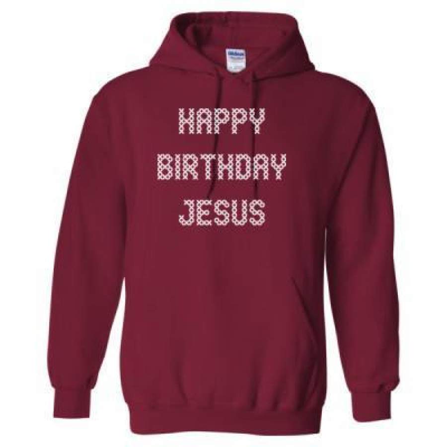 AGR Happy Birthday Jesus Ugly Sweater – Heavy Blend™ Hooded Sweatshirt