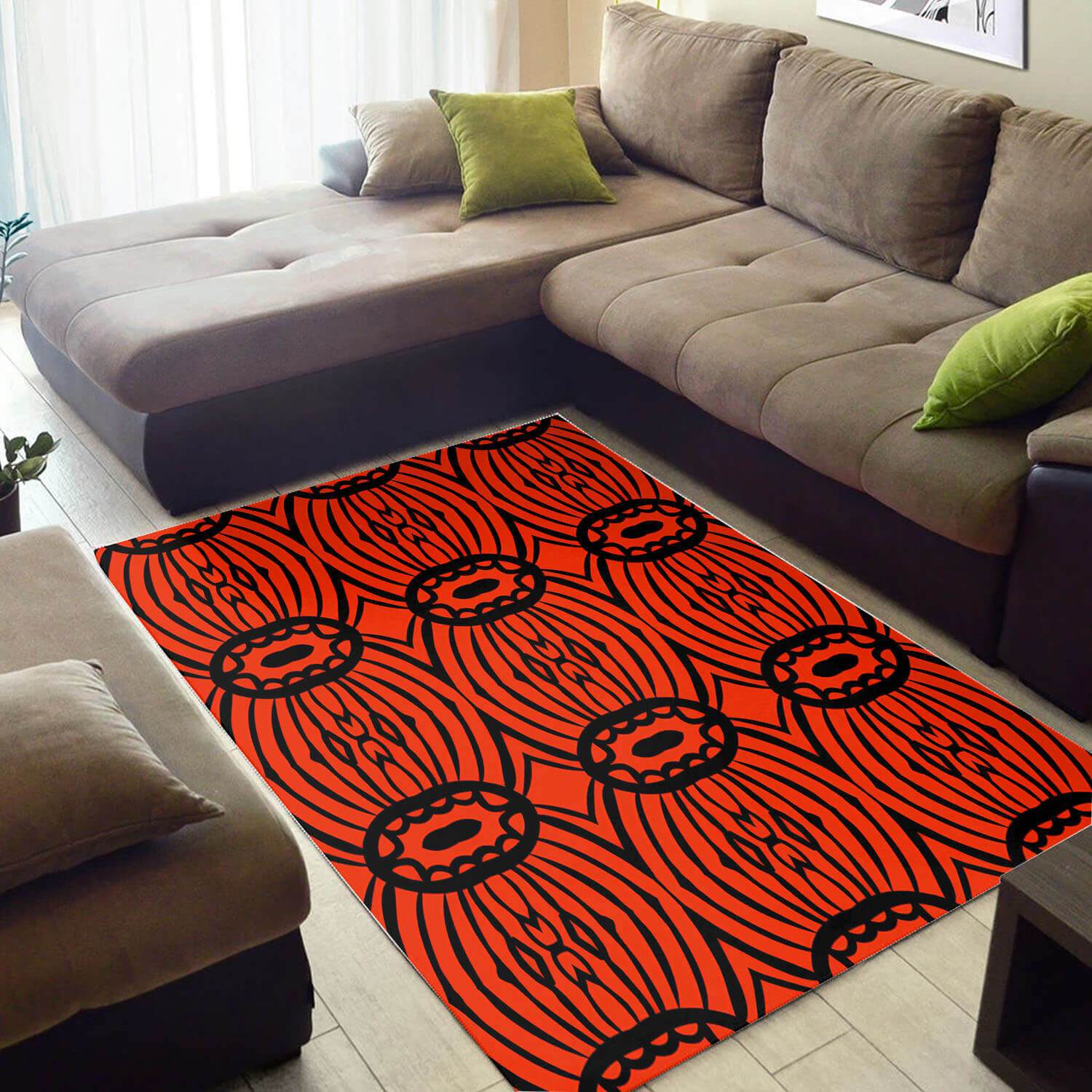 Modern African American Rug Modern African American Black Art Afrocentric Pattern Art African Large Rug African Living Room Decor WBG3452