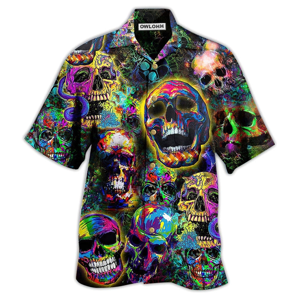 Skull Smiley Hawaii Shirt Ha8685