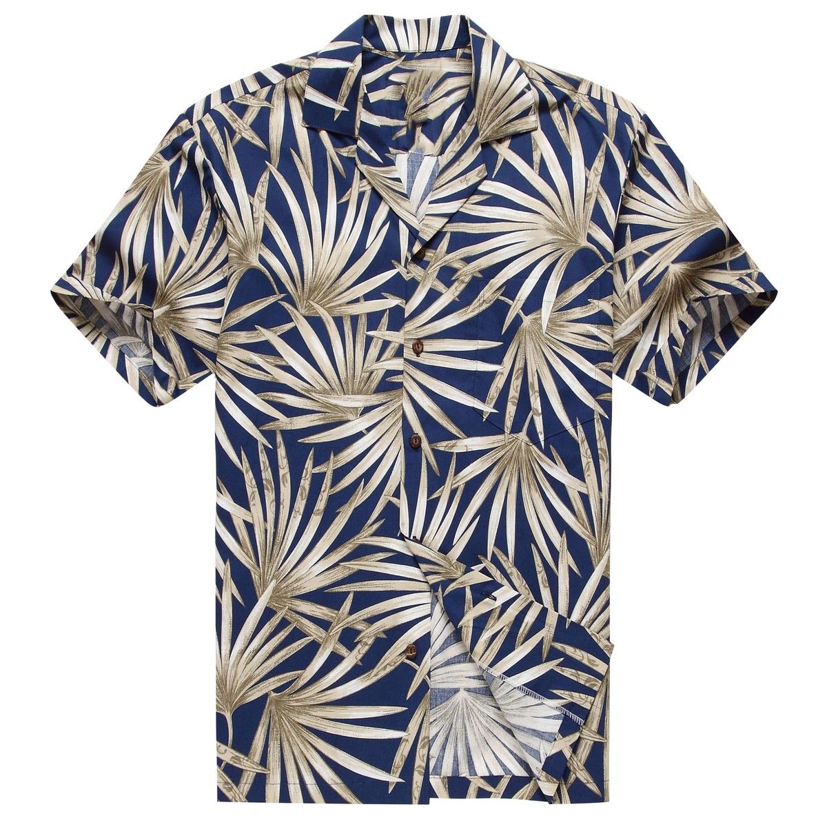 Leaf Blue High Quality Hawaii Shirt Ha66143