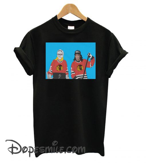 Wayne & Garth Street Hockey Graphic cool T shirt