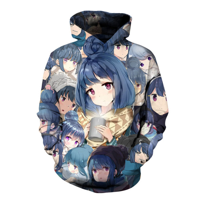 SOSHIRL Harajuku Anime Hoodie Kawaii Girls Print Sweatshirts Soft Sister Pink Streetwear Home Boy Cool Hoody Comic Fans Pullover alx